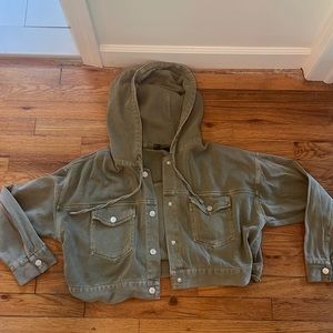 Woman’s denim jacket.